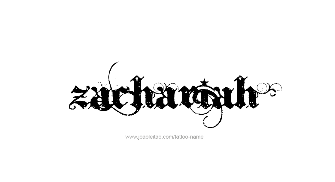 Tattoo Design  Name Zachariah   