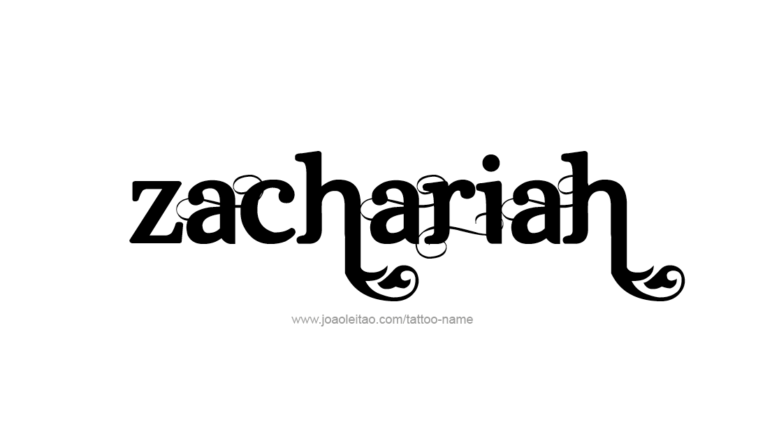 Tattoo Design  Name Zachariah   