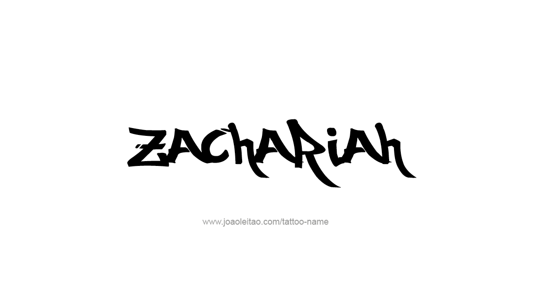 Tattoo Design  Name Zachariah   