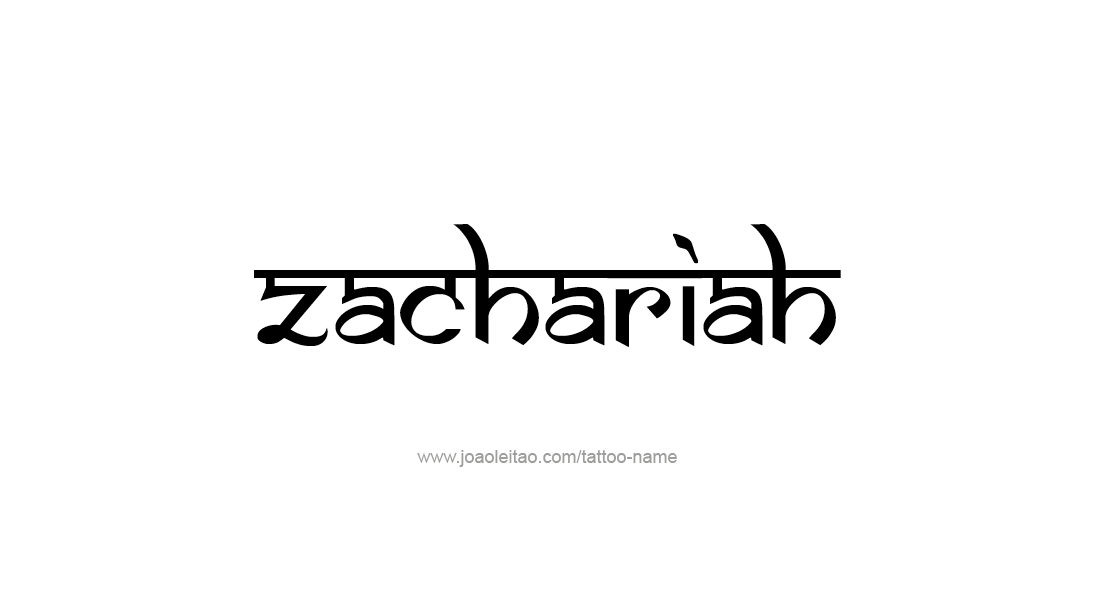 Tattoo Design  Name Zachariah   