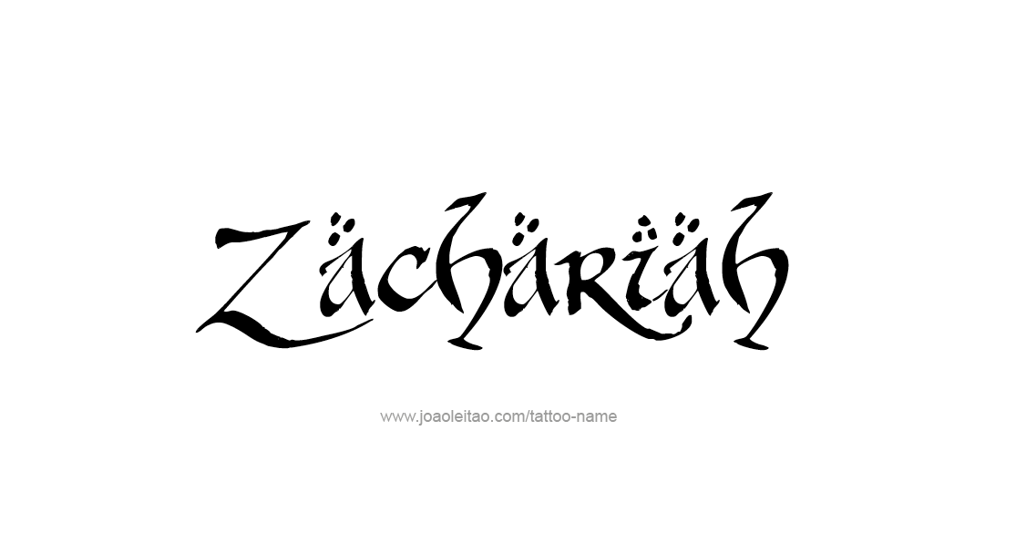 Tattoo Design  Name Zachariah   