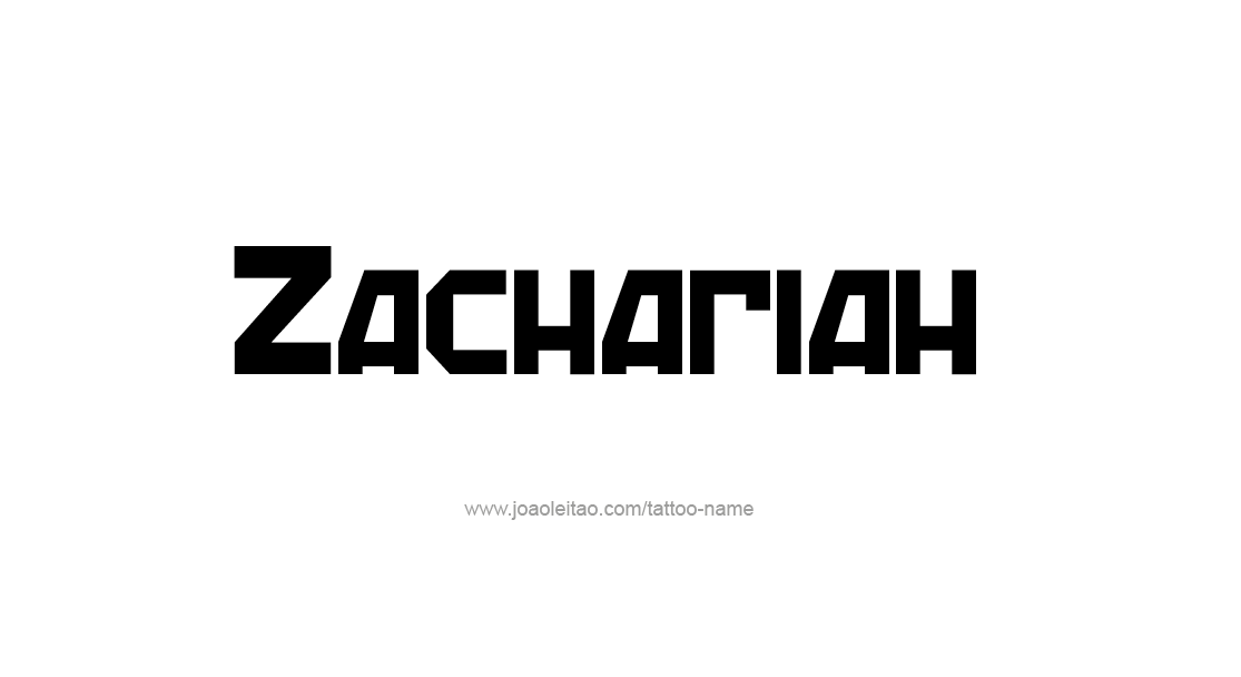 Tattoo Design  Name Zachariah   