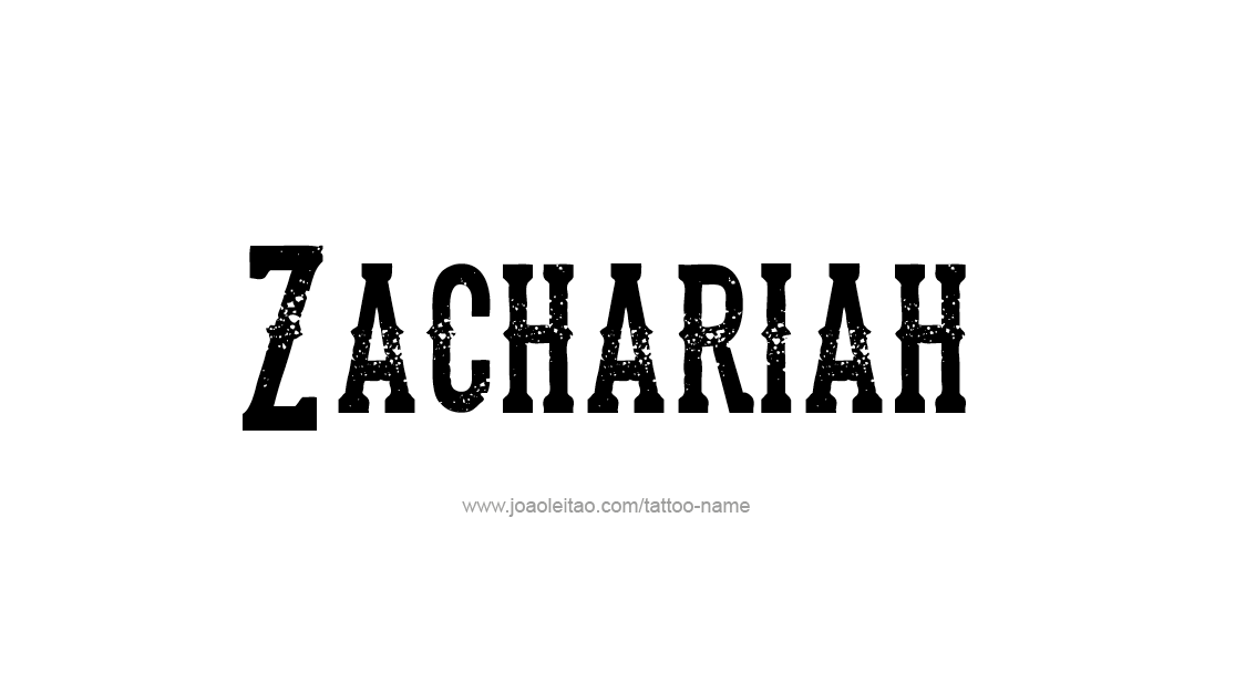 Tattoo Design  Name Zachariah   