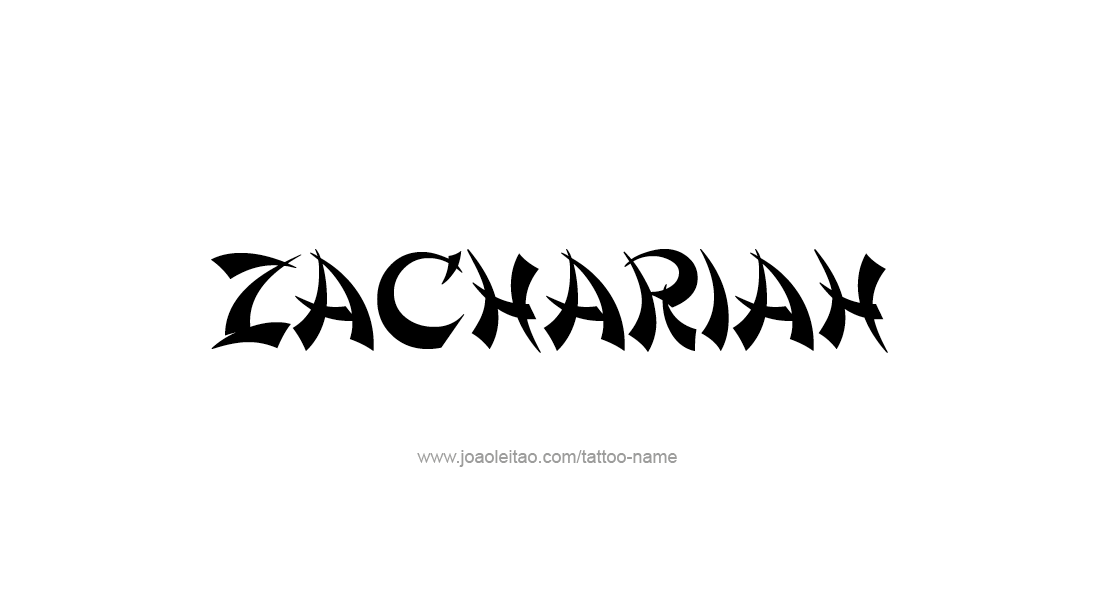 Tattoo Design  Name Zachariah