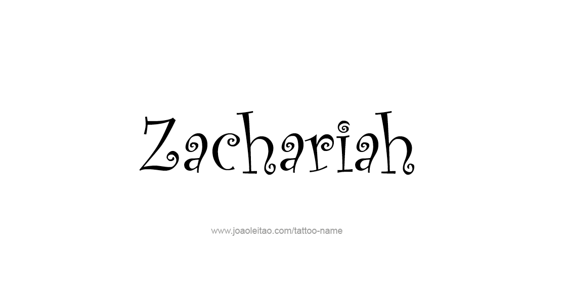 Tattoo Design  Name Zachariah   