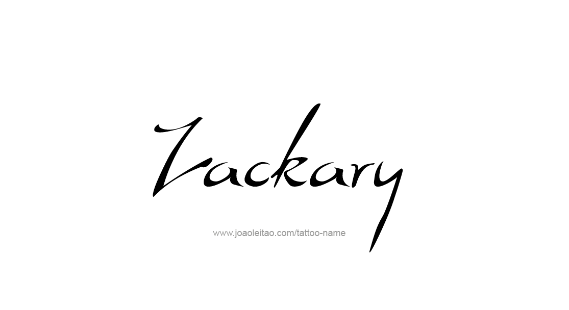 Tattoo Design  Name Zackary   