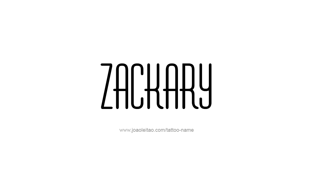 Tattoo Design  Name Zackary   