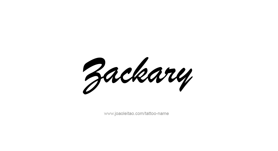 Tattoo Design  Name Zackary   