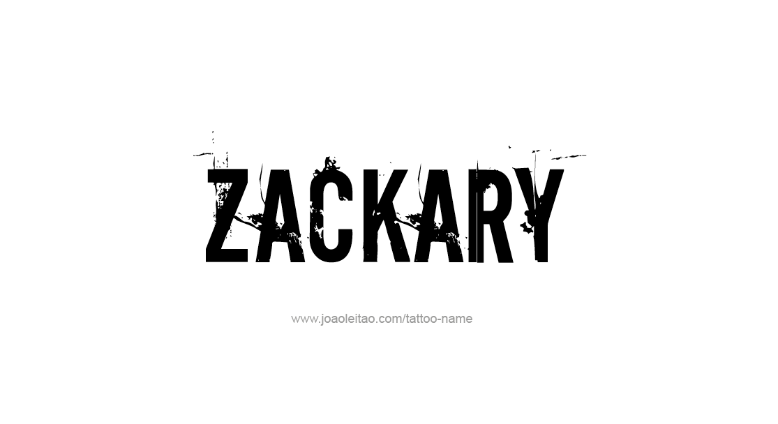 Tattoo Design  Name Zackary   