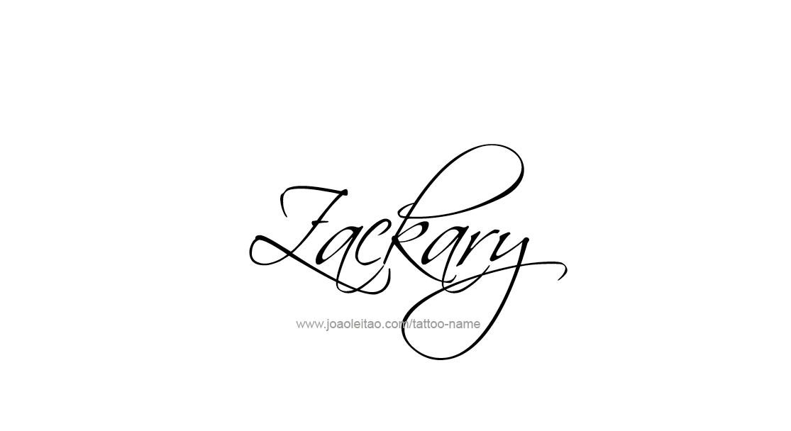 Tattoo Design  Name Zackary   