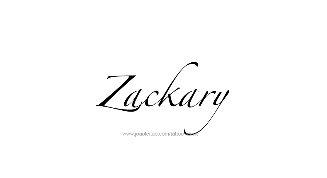 Tattoo Design  Name Zackary   