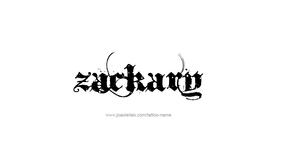 Tattoo Design  Name Zackary   