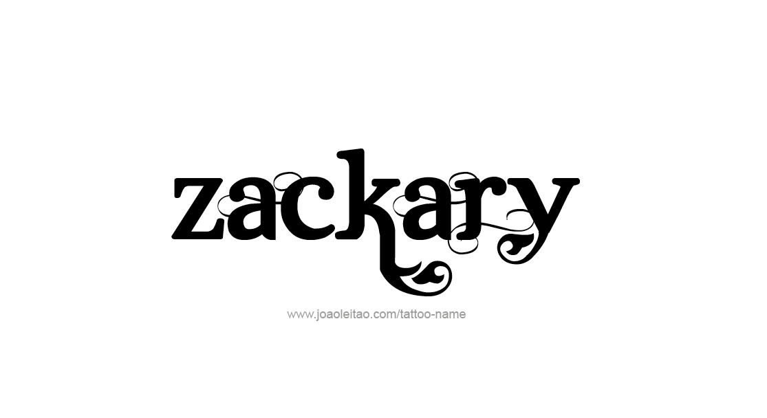 Tattoo Design  Name Zackary   