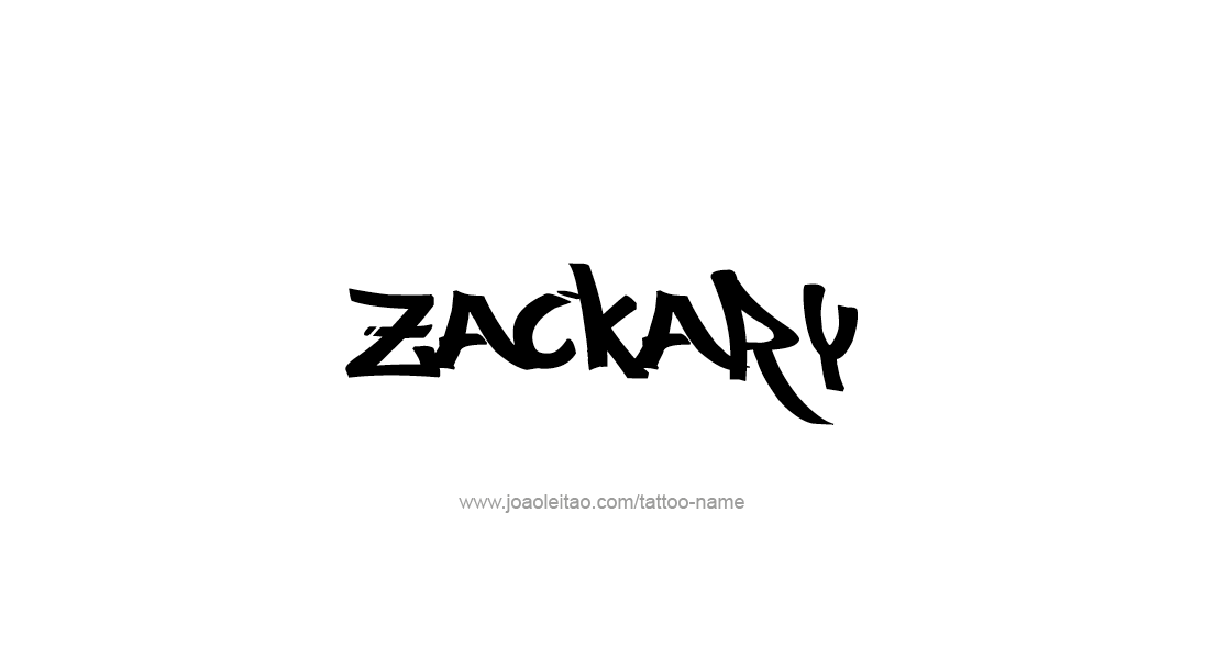 Tattoo Design  Name Zackary   