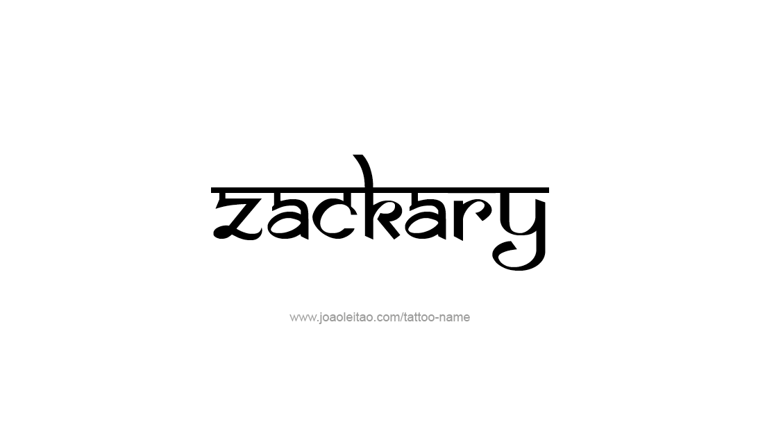 Tattoo Design  Name Zackary   