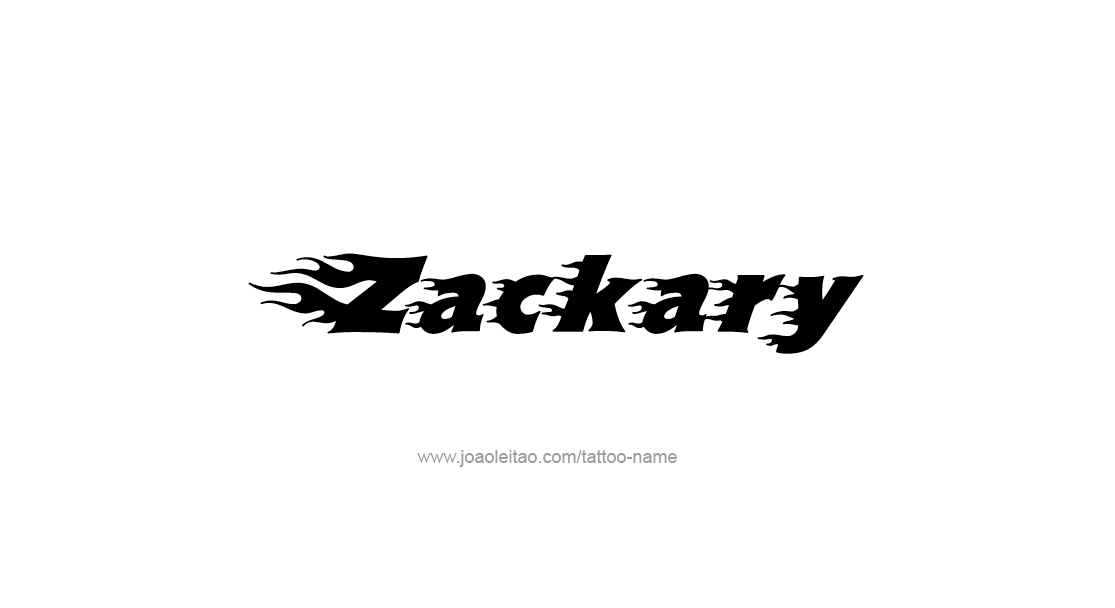 Tattoo Design  Name Zackary   