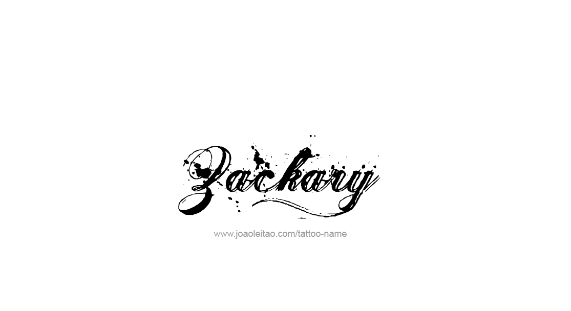 Tattoo Design  Name Zackary   