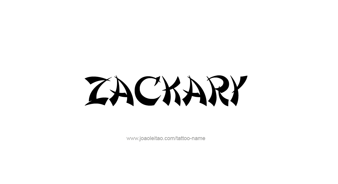 Tattoo Design  Name Zackary
