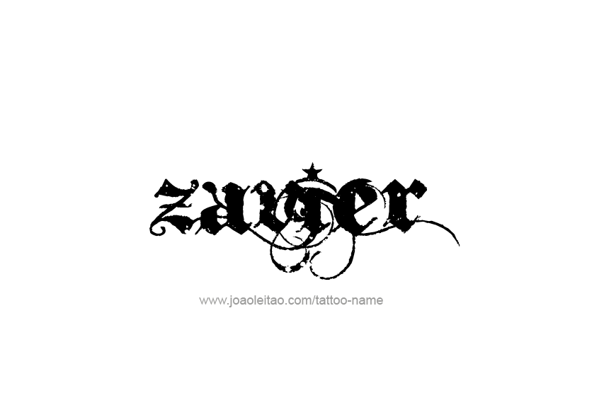 Tattoo Design  Name Zavier   