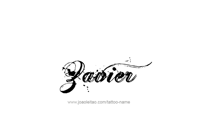 Tattoo Design  Name Zavier   