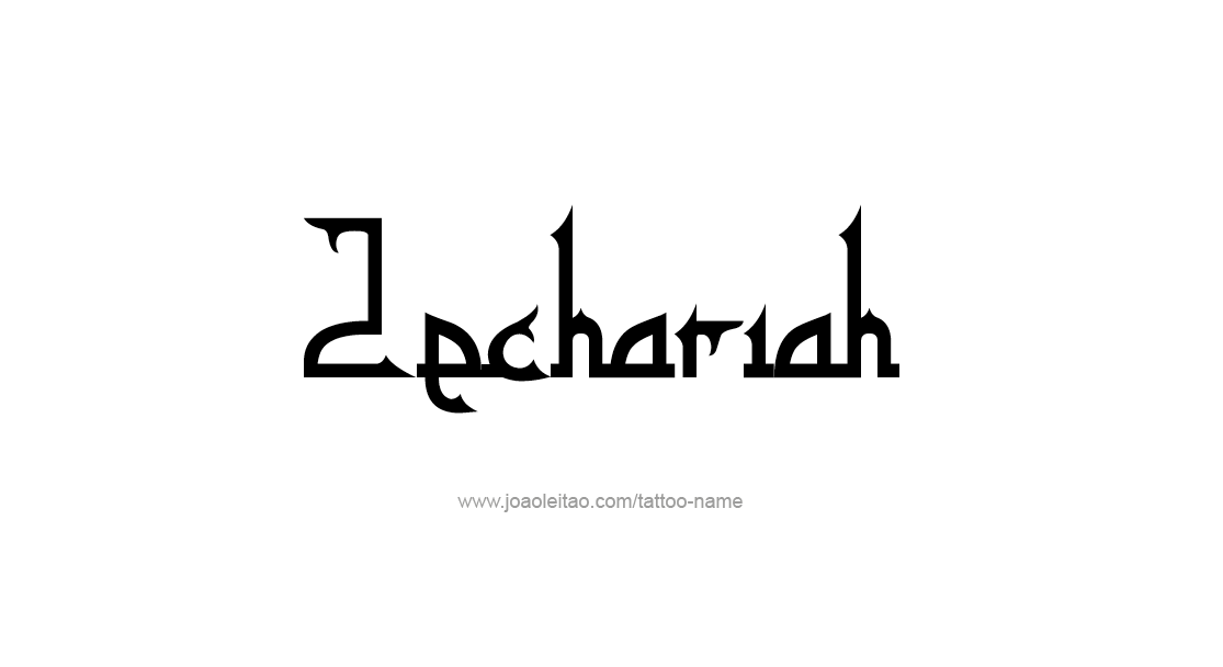 Tattoo Design  Name Zechariah   