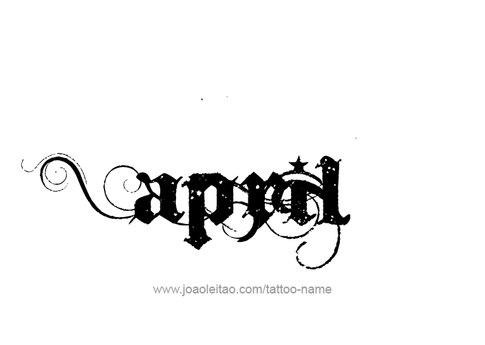 Tattoo Design Name April   