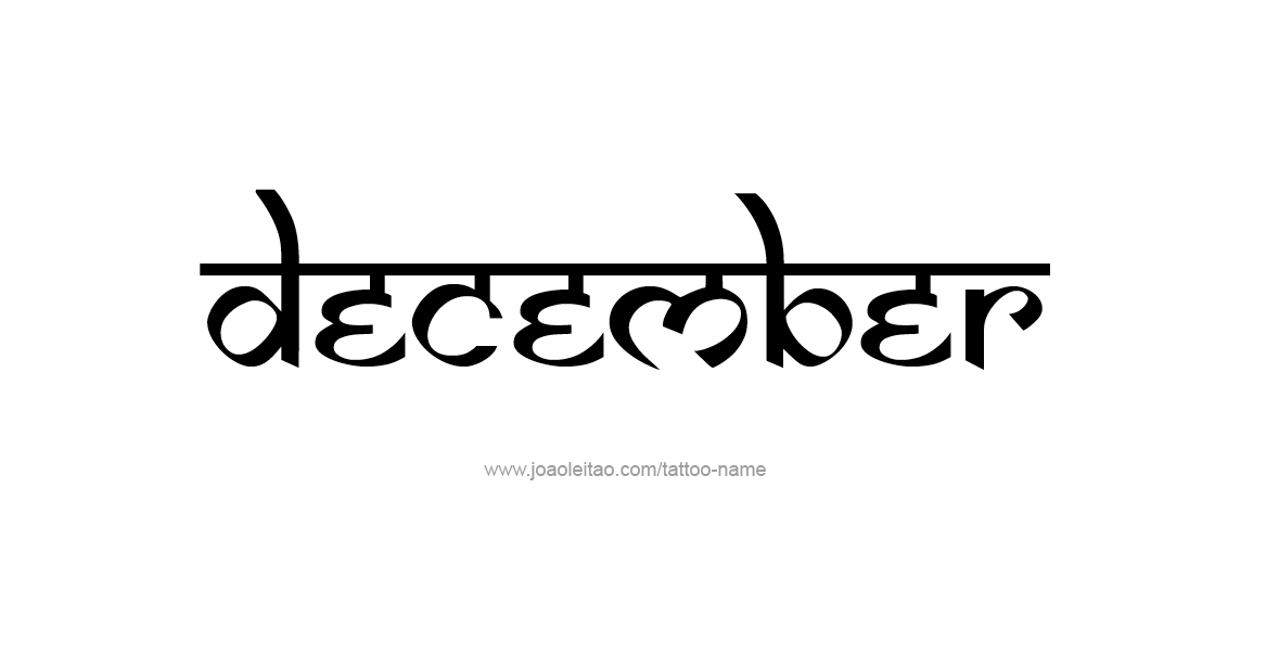 Tattoo Design Name December   