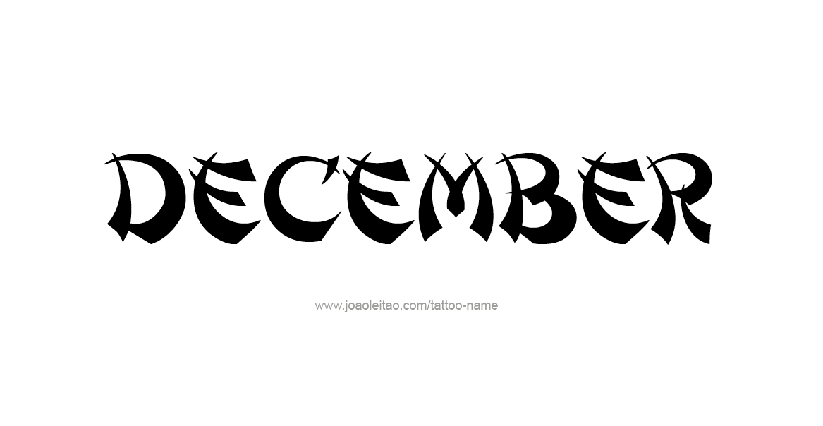 Tattoo Design Name December