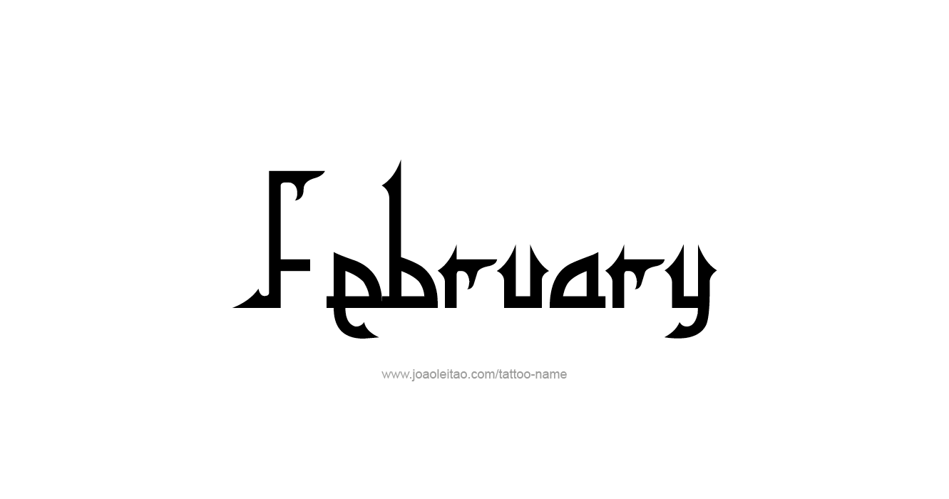 Tattoo Design Name February   