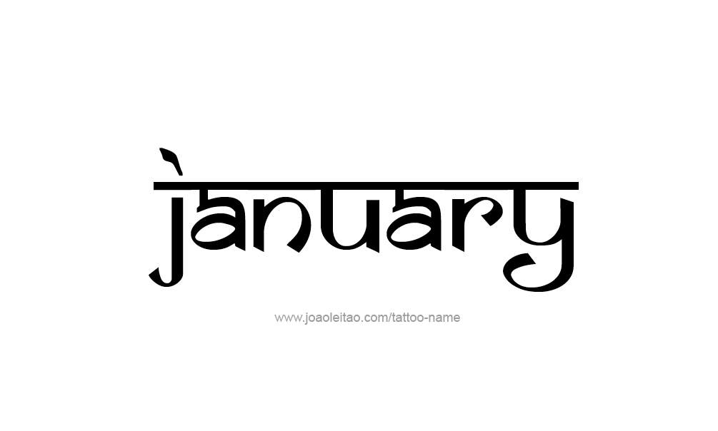 Tattoo Design Name January   