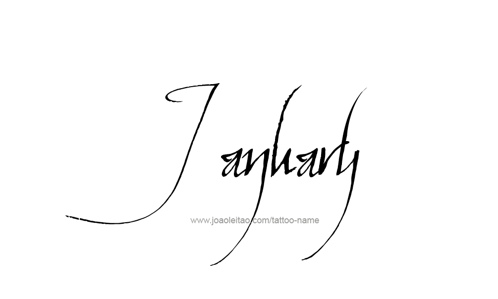 Tattoo Design Name January   