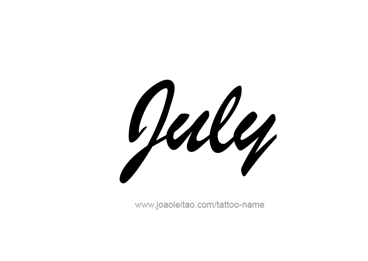 Tattoo Design Name July   