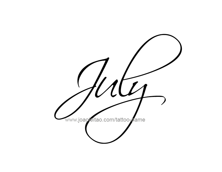 Tattoo Design Name July   