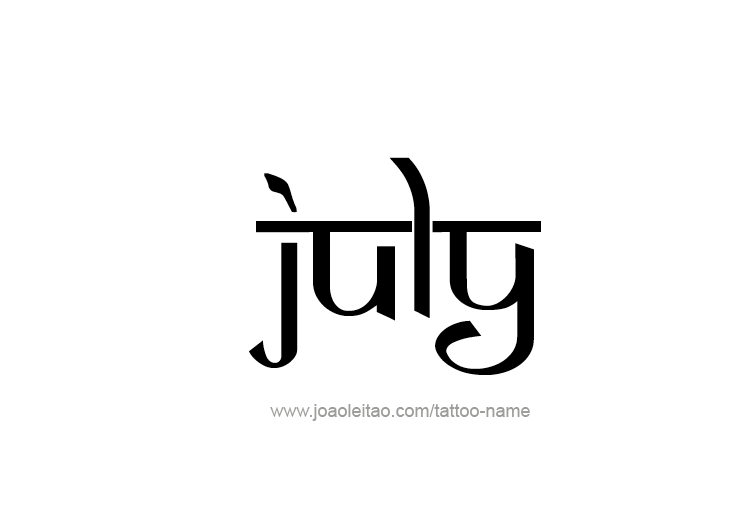 Tattoo Design Name July   