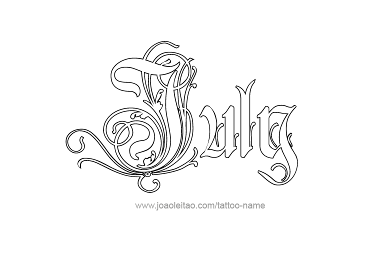 Tattoo Design Name July   