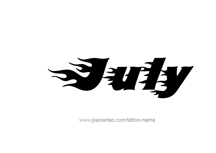 Tattoo Design Name July   