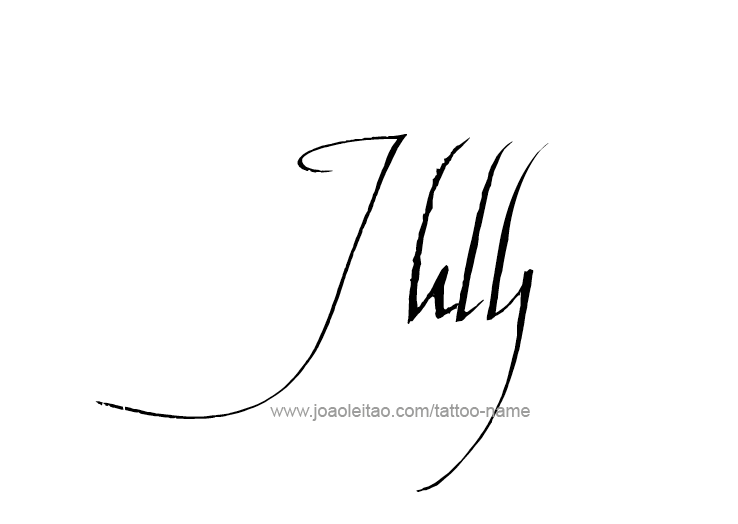 Tattoo Design Name July   