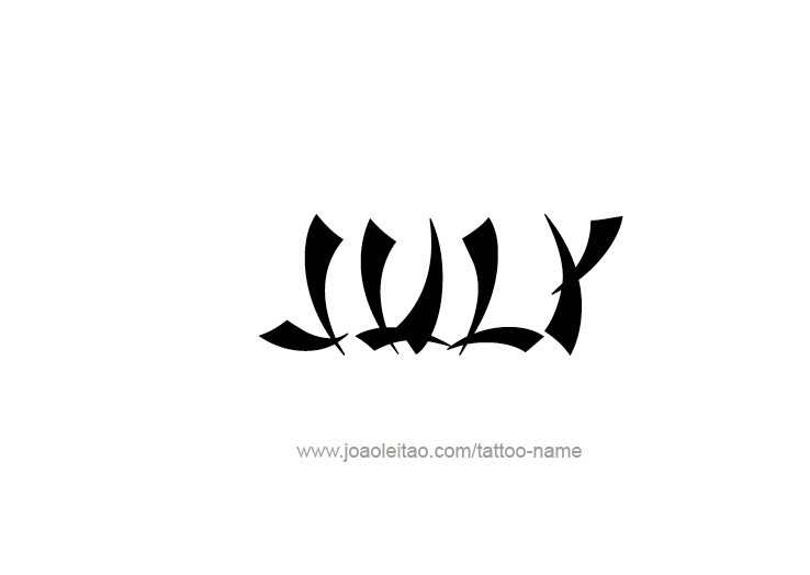 Tattoo Design Name July