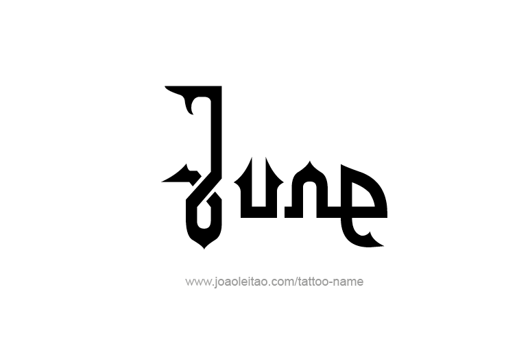 Tattoo Design Name June   