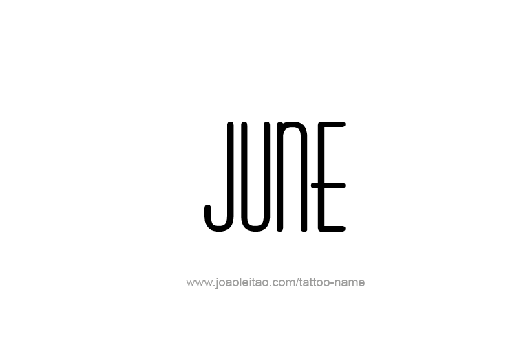 Tattoo Design Name June   