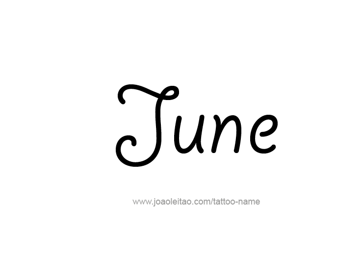 Tattoo Design Name June   