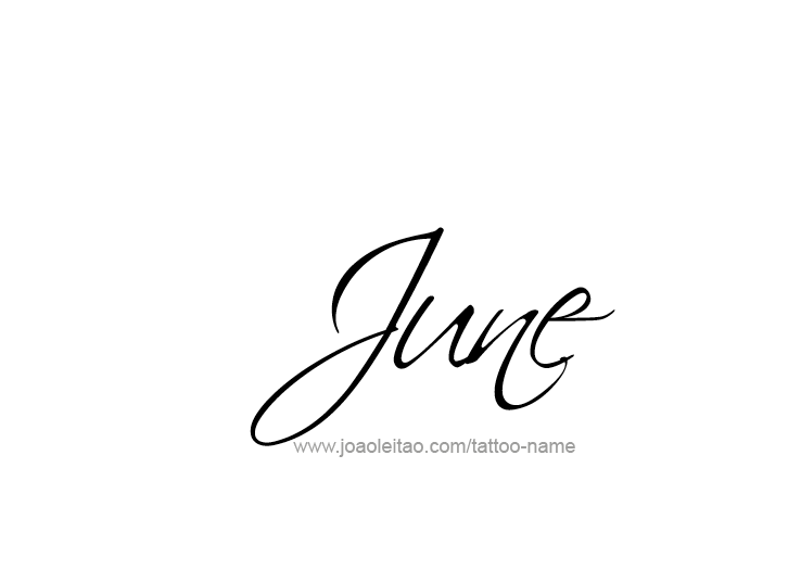 Tattoo Design Name June   