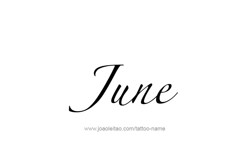 Tattoo Design Name June   