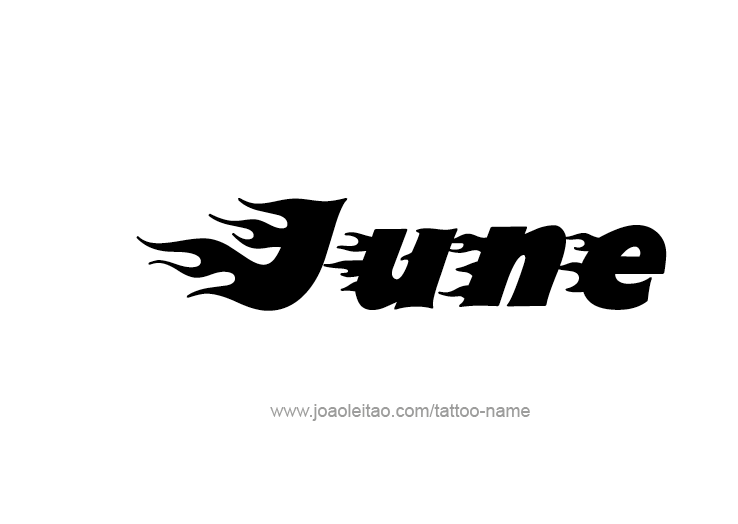 Tattoo Design Name June   