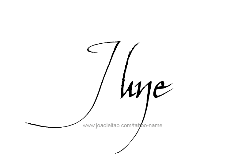 Tattoo Design Name June   