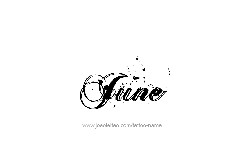 Tattoo Design Name June   