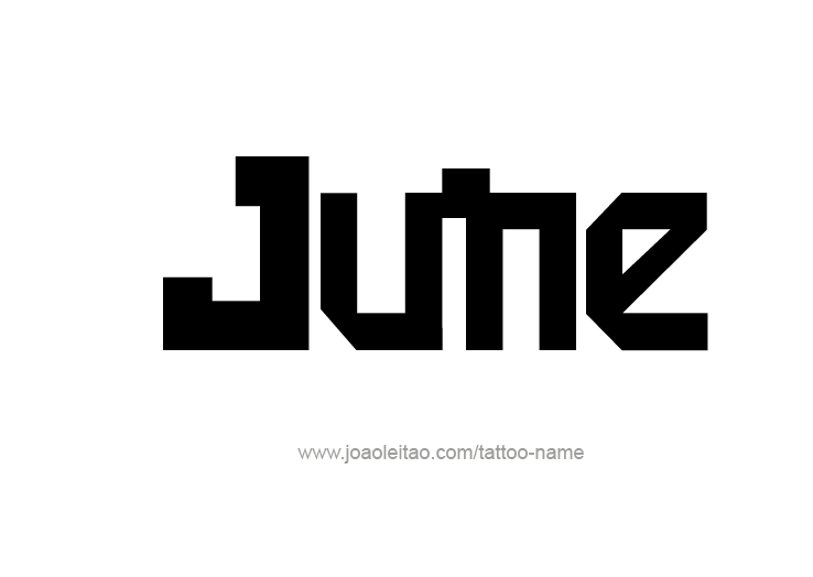 Tattoo Design Name June   