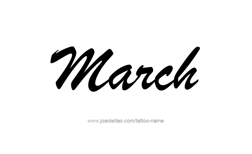 Tattoo Design Name March   