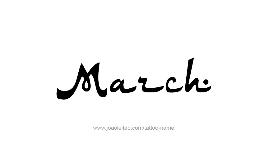 Tattoo Design Name March   