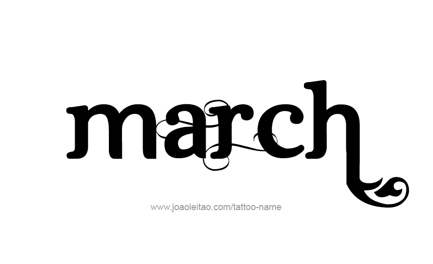Tattoo Design Name March   